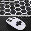 Zonon 4 Sheets Black PEVA Rubber Anti-Slip Hexagonal Phone Grip