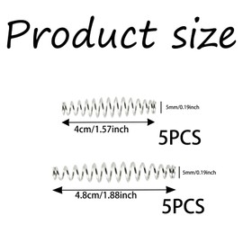 Pack of 10 replace springs, garden shears replace springs, spiral spring parts, used for pruning shears springs, replace cutting shear parts, improve cutting performance (4 cm / 4.8 cm)