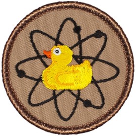 Atomic Duck Patrol Patch - 2" Diameter Round Embroidered Patch (Hook-Fastener)