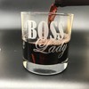 G070 Boss Lady Rocks Glass Highball Glass, Wife, Wifey, Girlfriend,