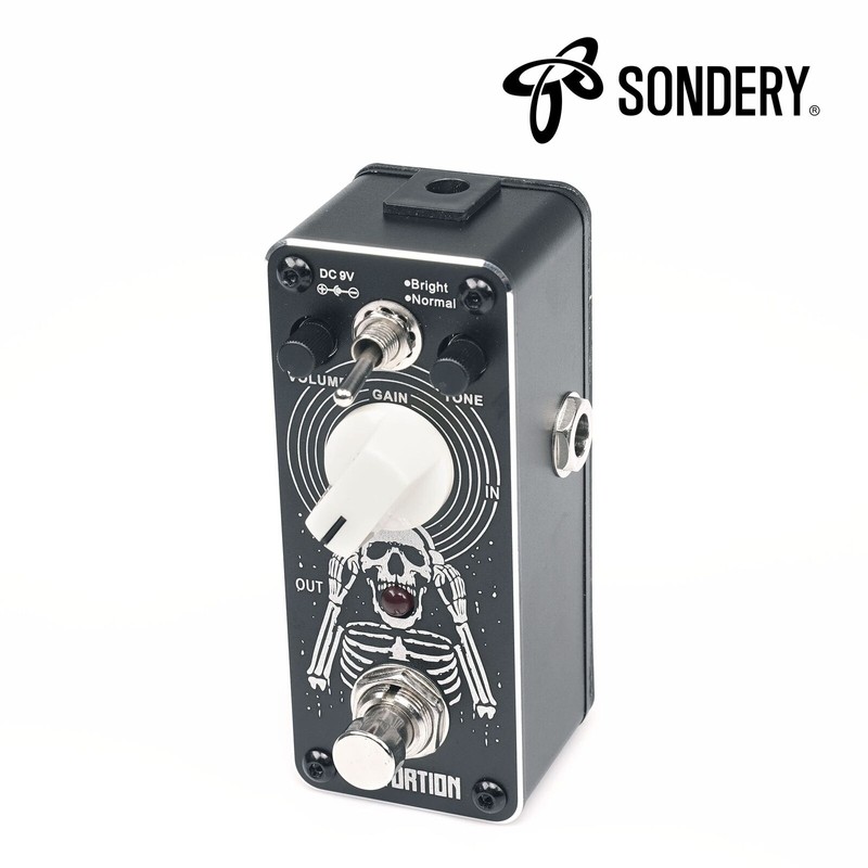 Sondery Distortion Pedal with 2 Effects of Bright and Normal,