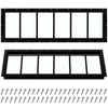 Tandefio 2 Pack Shed Window, Transom Windows 10" x 35"