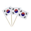 100 Pcs Korea Flag Korean Toothpick Flags, Small Mini Stick
