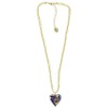 Venetiaurum - Damen-Halskette mit Herz aus Original-Muranoglas und Silber 925