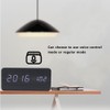LED Wooden Alarm Clock Electronic Voice Control Temperature Date Table