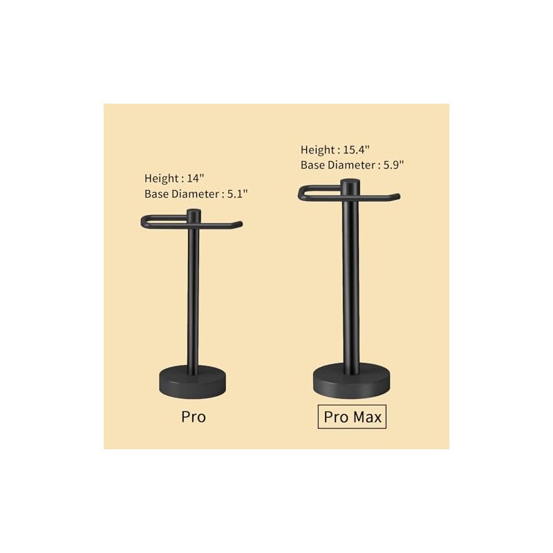 YUMORE Hand Towel Holder Stand Countertop Towel Rack Free Standing