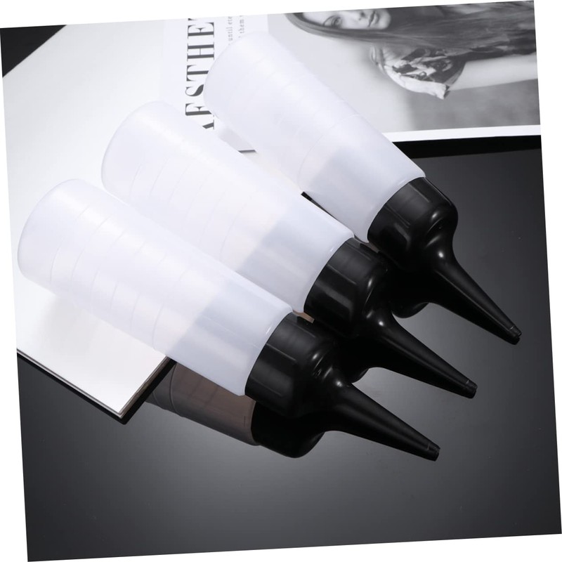 Gatuida Salon Size Hair Coloring Bottles 3pcs Refillable Shampoo Bottles