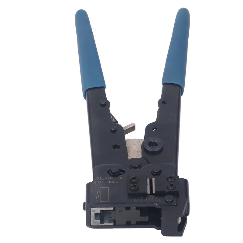 Network Crimper Carbon Steel Head Anti Slip Rubber Handle 8P