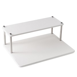 EOZAIYO Stone Drying Mat for Kitchen Counter,2-Tier Space-Saving Dish Drying Mat Instant Water Absorption,Non-Slip,Heat-Resistant,Stone Drying Mat for Dishes and More(white, 15.7*11.8*5.9inches)