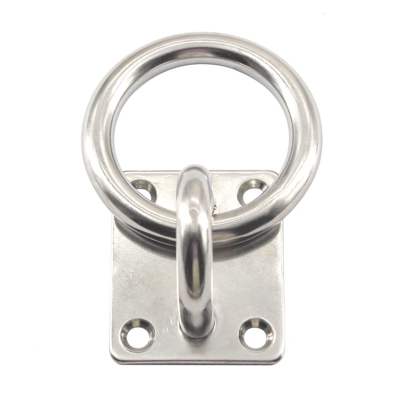 Zerniple M5 Pad Eye Plate 304 Stainless Steel U Hooks