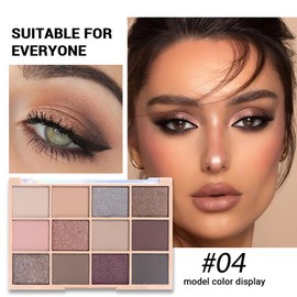 CAKAILA Neutral Smokey Eye Shadow Palette,Nude Silver Gray Cream Eyeshadow Palette,Make Up Pallets for Women Highly Pigmented Natural Eyeshadow for Eyes Long Lasting Naturing-Looking,Blendable,Vegan
