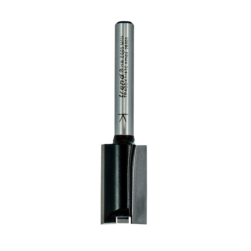 Trend Trade Straight Two Flute Router Cutter Bit, 1/2 Inch