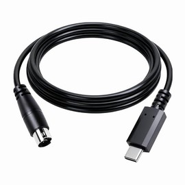 Cable macho USB-C a Mini-din 7 para IK Multimedia iRig Series, iRig HD, iRig HD-A, llaves iRam, iRig I/O 25/49, iRig MIDI 2 Pro, iRig Pro Duo, iRig Pr