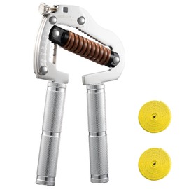 NESOHC-LLEW Adjustable Grip Strength Trainer: Premium 304 Stainless Steel Structure, Aerospace Grade Aluminum Alloy Handle, Grip Strength Adjustable Range 55-264 lbs