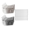 AUOQZ 8Pcs Bed Sheet Holder with Lock Strips, Mattress Bedding