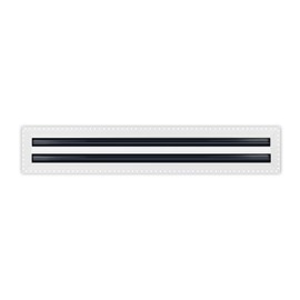 BUILDMART - 24x4 Mud in Air Vent Cover - Drywall Mud-in White Air Vent - Mud Linear Slot Diffuser - Register Grille for Ceiling and Walls - Texas Buildmart