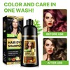 Hair Dye Shampoo for Grey Hair, 3-in-1 Long-Lasting Hair Colour,