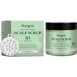 Scalp Scrub Exfoliante Para Cuero Cabelludo Con Romero Menta Y Sal Marina Limpieza Profunda Hidratación Anticaída Appliable for Todo Tipo De Cabello
