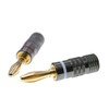 4 x Banana Plug Speakers 1 Pair - 24K Gold-Plated