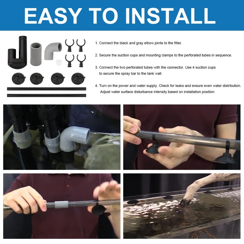 Aquarium Spray Bar Kit for Fluval Spray Bar 06 &