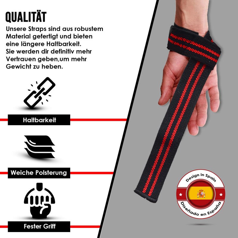 MERCURYAL Powerlifting Straps - Gym Accessories - Lifting Straps for