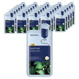 Mediheal Derma Plus Houttuynia Cordata Mask, 10-pack, 4 packs / 메디힐 더마플러스 어성초 마스크, 10개입, 4개