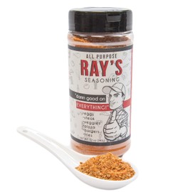 Ray's Damn Good All-Purpose Seasoning with Salt, Versatile Spice Blend for Cooking, Grilling, Roasting, BBQ / Spice Mix for Chicken, Ribs, Hot Wings, Vegetables, and Egg / All-Natural, Vegan, Gluten Free, Keto -No MSG, No Preservatives- 12oz Large Bottle