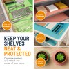 Refrigerator Liners for Shelves (8 Pack) by Linda’s Essentials -