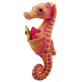 Wild Republic Seahorse Plush, Stuffed Animal, Plush Toy, Gifts for Kids, w/ babies 11.5 inches, Multicolor, 12"