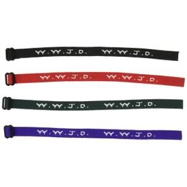 W. W. J. D. Strap Bracelet Assortment (12 PC) by Rhode Island Novelty