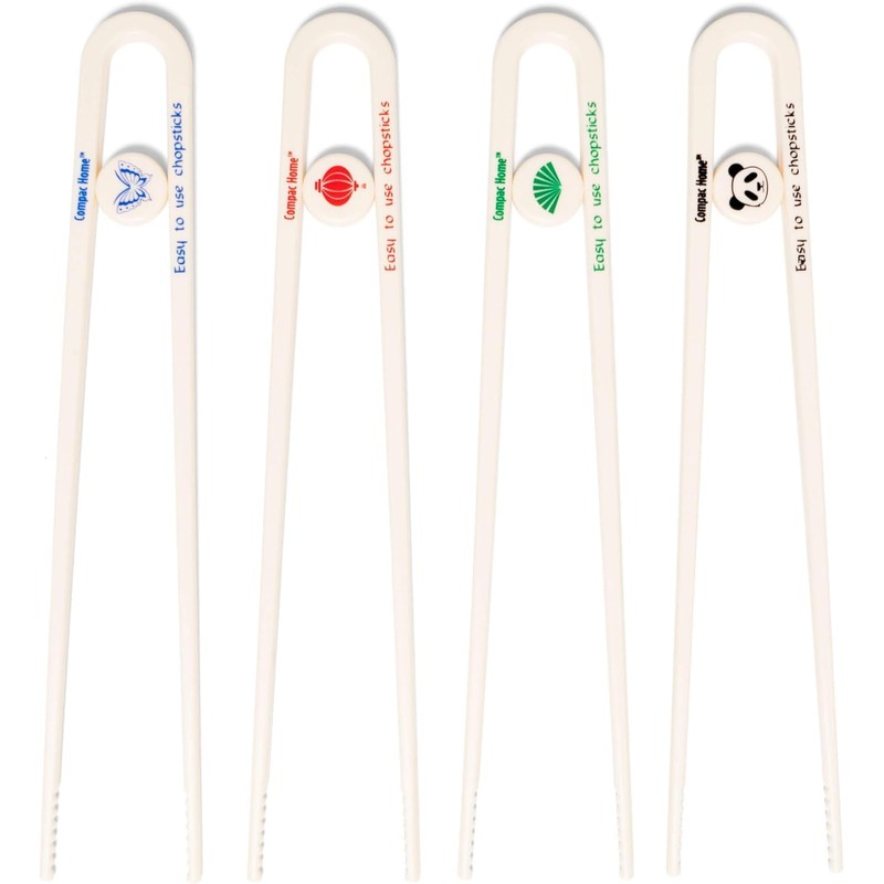 Compac Home Easy-to-Use Chopsticks, Plastic Dishwasher Safe, Great for All