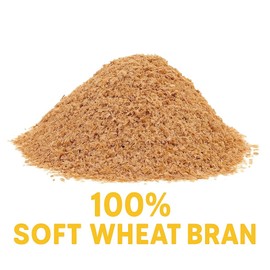 CountryMax Wheat Bran Bedding & Feed – 5 lb Bag for Mealworms, Superworms, and Chickens