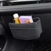 KAFANLIN Car Trash Can small Leather Vehicle Trash Bin Car