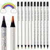 ThEast 10 Rainbow Coloured Pencils, 4 in 1 Colouring Pencils