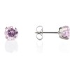 STUDEX Sensitive Pink Cubic Zirconia Stud Earrings 5mm | Hypoallergenic