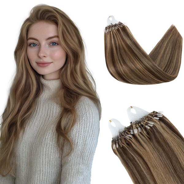 Rich Choices Micro Loop Hair Extensions Human Hair 14 Inch