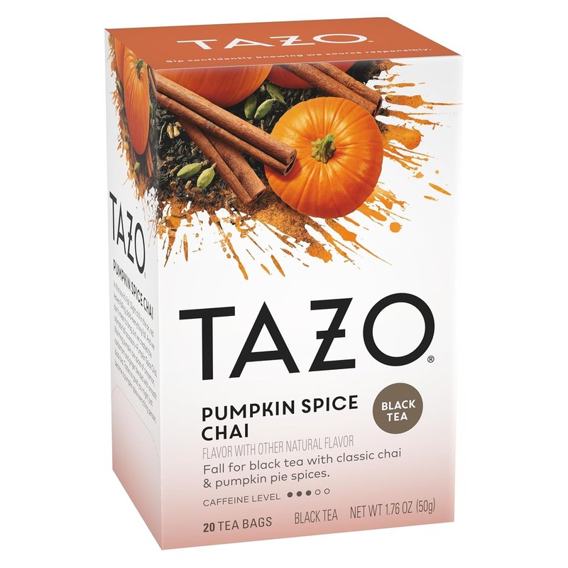 Tazo Chai Tea Pumpkin Spice 60 Bags (3 Pack)
