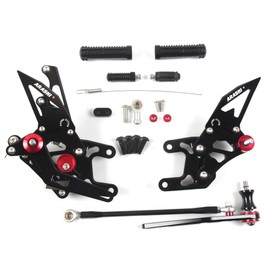 V2.0 Adjustable Rearsets Compatible with Honda CBR1000RR 2012-2017 SP include non-ABS, Black