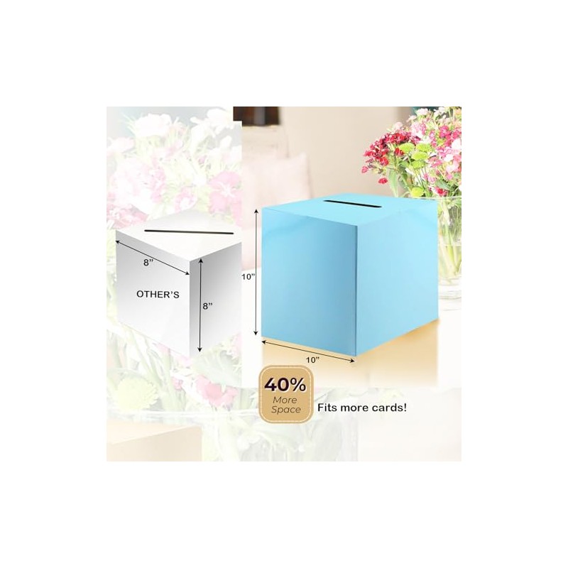 Tytroy Money Box Memory Cards Reception Centerpiece Box (Blue, 1PC)