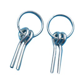 Techigher 2PCS Awning Tent Poles Rings with 2 Pins for Outdoor Camping Hiking Travel 2 pins Nail Ring