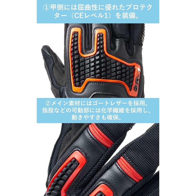 Yamashiro ID018BK/L Ideal Ideal Motorcycle Gloves Spring Summer Model ID-018