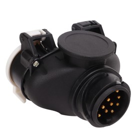 Yctze 13 Pin to 7 Pin Trailer Plug Adapter Double Socket P Car Tow Bar Double Socket Adapter Trailer Plug Conversion Adapter Trailer S