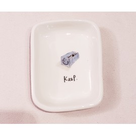 Rae Dunn Nibble Appetizer Snack Dish LL Farmhouse by Magenta 5x3.5 (Keep)