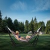 Hammock with Foldable Steel Stand,Frabic Tension Adjustable,Carrying Bag Included, 616