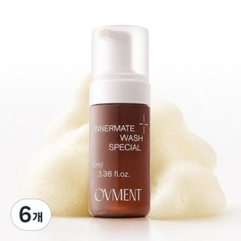 Ofment Inner Mate Wash Special Feminine Cleanser Obstetrician and Gynecologist Questionnaire Test Completed Irritated Skin Soothing Test Y Zone Slightly Acidic, 6 Pieces, 100ml / 오브먼트 이너메이트 워시 스페셜 여성청결제  산부인과 전문의 문진 테스트  자극 받은 피부 진정 테스트 완료  Y존  약산성, 6개, 100ml