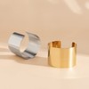 COLORFUL BLING Chunky Gold Silver Open Wide Hammered Wrist Cuff