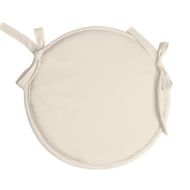 champracer 2 x Indoor/Outdoor Chair Pads, Office Round Cushion Cushions for Home Round Chair Pad Sponge Cushion Chair Cushion Round Throw Pillow Round Stool Mat Non-Slip (Beige, 38 cm)