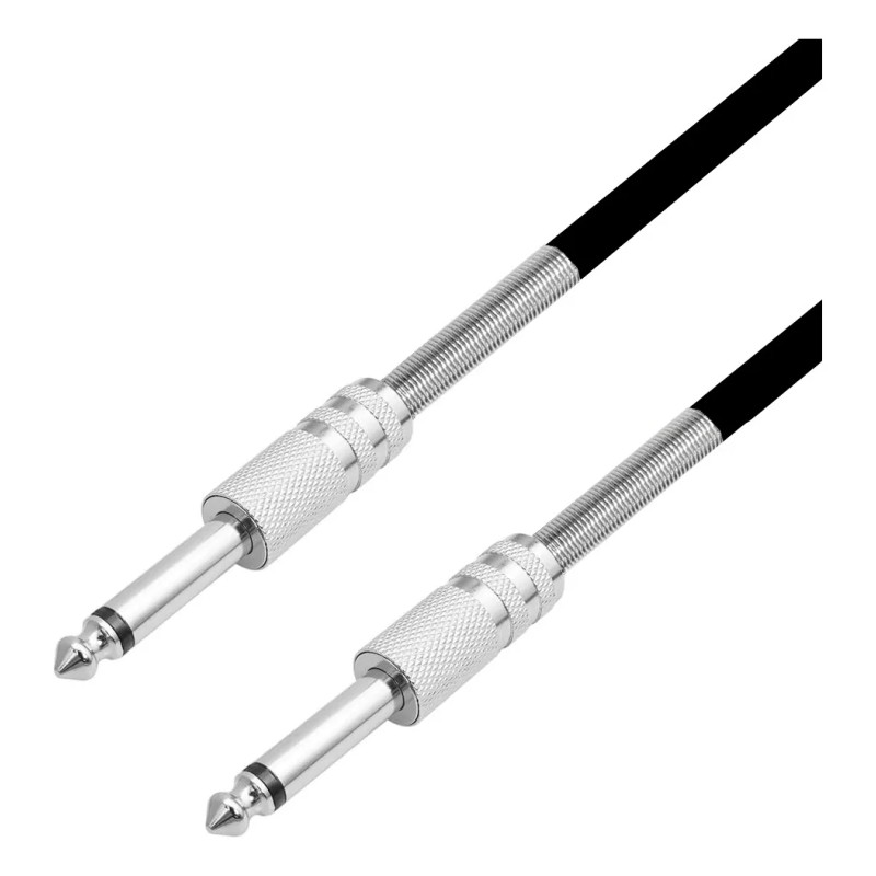 Cable Para Guitarra Plug 6.35mm 2 Metros Markimton 4pzas