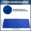 INFINAUTO Cleaning Cloths Towel,Car Drying Plush Cloth Absorbent Microfiber Blue,1pcs