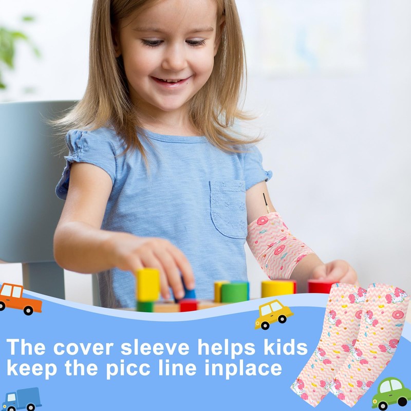 Cuffbow 12 Pcs PICC Line Sleeve Cover for Kids Protector